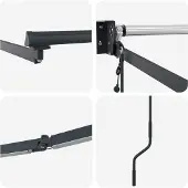 vidaXL Elektrisch Uittrekbaar Markies Frame Antraciet 4,5 × 3 m