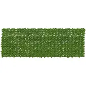vidaXL Balkonscherm met bladeren Groen en Geel 300 x 100 cm