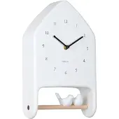 Karlsson Love Birds Wandklok | 20x32x7.1cm | Wit