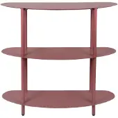 Leitmotiv Sidetable Cabinet Riqueza Burgundy Red