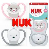 Nuk Perfect Match Air fopspenen 6–18 m (Kat / Poolbeer)