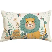 Ce - Decoratieve Kinderkussenhoes - Leeuw - 30x50cm - Polyester