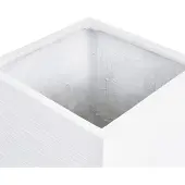 Beliani PAROS - Plantenbak - Wit - 30x30x28 cm - Klei-vezelmengsel