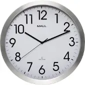 MAUL MAULmove Analoog Wandklok Wit, zilver 40 x 40 x 40 x 5,1 cm