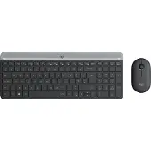 Logitech MK470 Slim Combo - Toetsenbord- en Muisset - QWERTZ DE - Draadloos - Grafiet