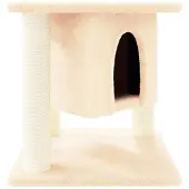 Syfax Kattenmeubel met sisal krabpalen 37 cm crèmekleurig