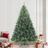Prolenta Maison Exclusive - Kunstkerstboom met scharnier, besneeuwd groen, 240 cm