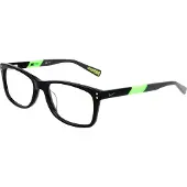 Nike 5538 N Black-flash lime 52/17/135 CHILD Brilmonturen