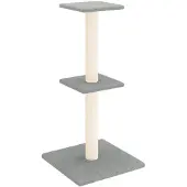 Syfax Kattenmeubel met sisal krabpalen 73 cm lichtgrijs