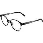 Lacoste L3115 48/18/135 Matte zwarte Metalen Bril BOY L3115