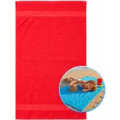 Funnies Kinderstrandlaken 70x140cm Rood - Strandlaken Voor Kinderen - 100% Katoen