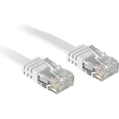 Lindy - Cordon de raccordement - RJ-45 (M) pour RJ-45 (M) - 2 m - UTP - CAT 6 - moulé plat - blanc