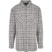 Urban Classics Overhemd lichtbruin / grijs / zwart / wit