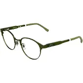 Lacoste L3115 48/18/135 Matte khaki Metalen Bril voor Jongens L3115