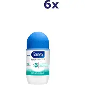 Sanex 6x Deodorant Roller Dermo Moisturising 50 Ml