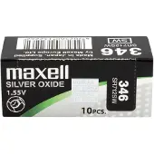 Maxell 346 SR712SW Zilveroxide Knoopcel Batterij 10 Stuks