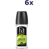 Fa Pflege 6x deo roll-on 50ml Munt & Bergamot