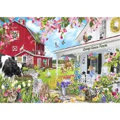 Bluebird Puzzle legpuzzel Spring Green farm - 1500 stukjes.