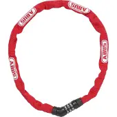 ABUS Fietsslot Kettingslot - Steel-O-Chain 4804C - Security level 4 - rood - 75 cm - Geschikt voor elektrische fietsen en stadsfietsen