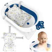 Ricokids Opvouwbaar babybadje met inzetstuk RK-286 wit-blauw