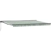 vidaXL Zonnescherm Frame Groen en Wit 500 × 300 cm