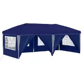 vidaXL Opklapbare feesttent, 575 x 288 x 245 cm, blauw