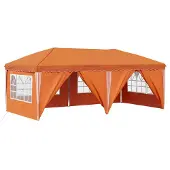 vidaXL Opklapbare feesttent, 575 x 288 x 245 cm, oranje