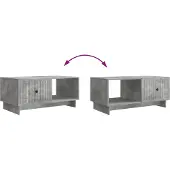 vidaXL Salontafel Betongrijs 90 x 50 x 40 cm Bewerkt hout