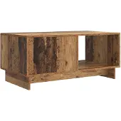 vidaXL Salontafel Oud hout 90 x 50 x 40 cm Bewerkt hout
