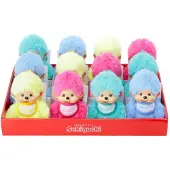 Monchhichi sleutelhanger pluche aapje 15 cm - kleurrijke sleutelhangers.