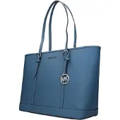 Michael Kors Blauwe Leren Schoudertas