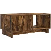 vidaXL Salontafel Gerookt eiken 90 x 50 x 40 cm Bewerkt hout