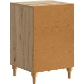 vidaXL Nachtkastje Artisanaal eiken 43x 41 x 66,5 cm Bewerkt hout