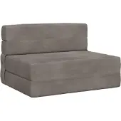 vidaXL Vouwbare Sofa Bed Lichtgrijs 100 x 80 x 60 cm Stof