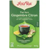 Yogi tea 3x Biologische Thee Green Tea Ginger Lemon 17 stuks