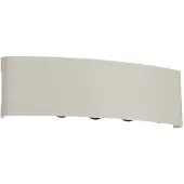 LINDBY LED-wandlamp buiten Ithan, wit / opaal, Aluminium, Modern, LED wandlamp buiten