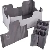 Keeeper 1429982600000 Opbergset "neo", maat XL, grafietkleur