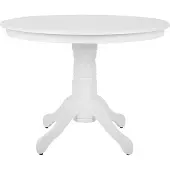 Beliani AKRON - Ronde eettafel - Wit - 100 cm - MDF