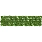 vidaXL Balkonscherm met bladeren Groen en Geel 400 x 100 cm