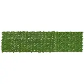 vidaXL Balkonscherm met bladeren Groen en Geel 300 x 75 cm