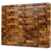 SOPHIOR Hakblok Teakhout met sapgeul 45x35x4cm