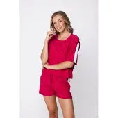 Rebelle Badstof sportieve shortama palmbomen | Maat 44