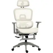 HOMCOM Office Chair Polyester 66L x 64B x 114-122H cm Beige