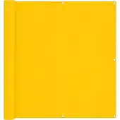 vidaXL Balkonscherm 110 x 600 cm Oxford Stof Rechthoekig Geel