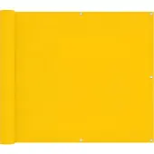 vidaXL Balkonscherm 100 x 700 cm Oxford Stof Rechthoekig Geel