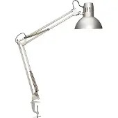 MAUL MAULstudy Bureaulamp - Metaal - Zilver - E27 Fitting - Tafellamp met Klem - Zonder Lichtbron