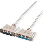 Roline RS232 kabel D25 M/F, 1,8 m