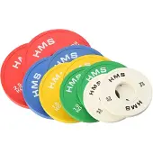 HMS Bodybuilding schijf CBRS | Maat 1,2x13,5 cm/1,4X16 cm/1,8 x17,5 cm/1,9x19 cm/1,9x21 cm