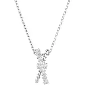 Swarovski Dames Zilveren Swarovski Hangende Ketting 5689723