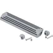 PLASTIMO Adjustable Horizontal Step Zilver 22 x 295 mm